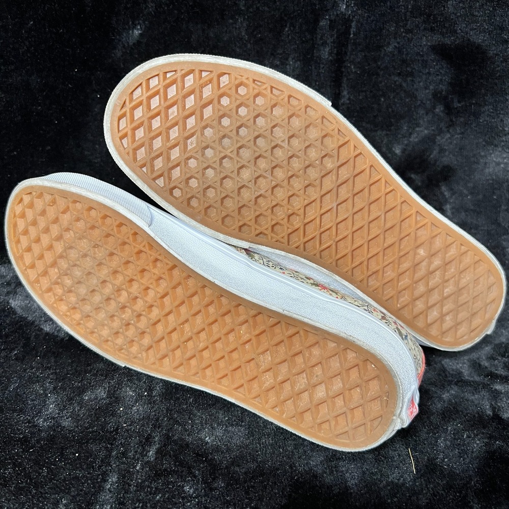 Vans Doheny Decon Women's 8 Sneakers Turtledove White Ditsy Floral Skate Shoes - Picture 6 of 7